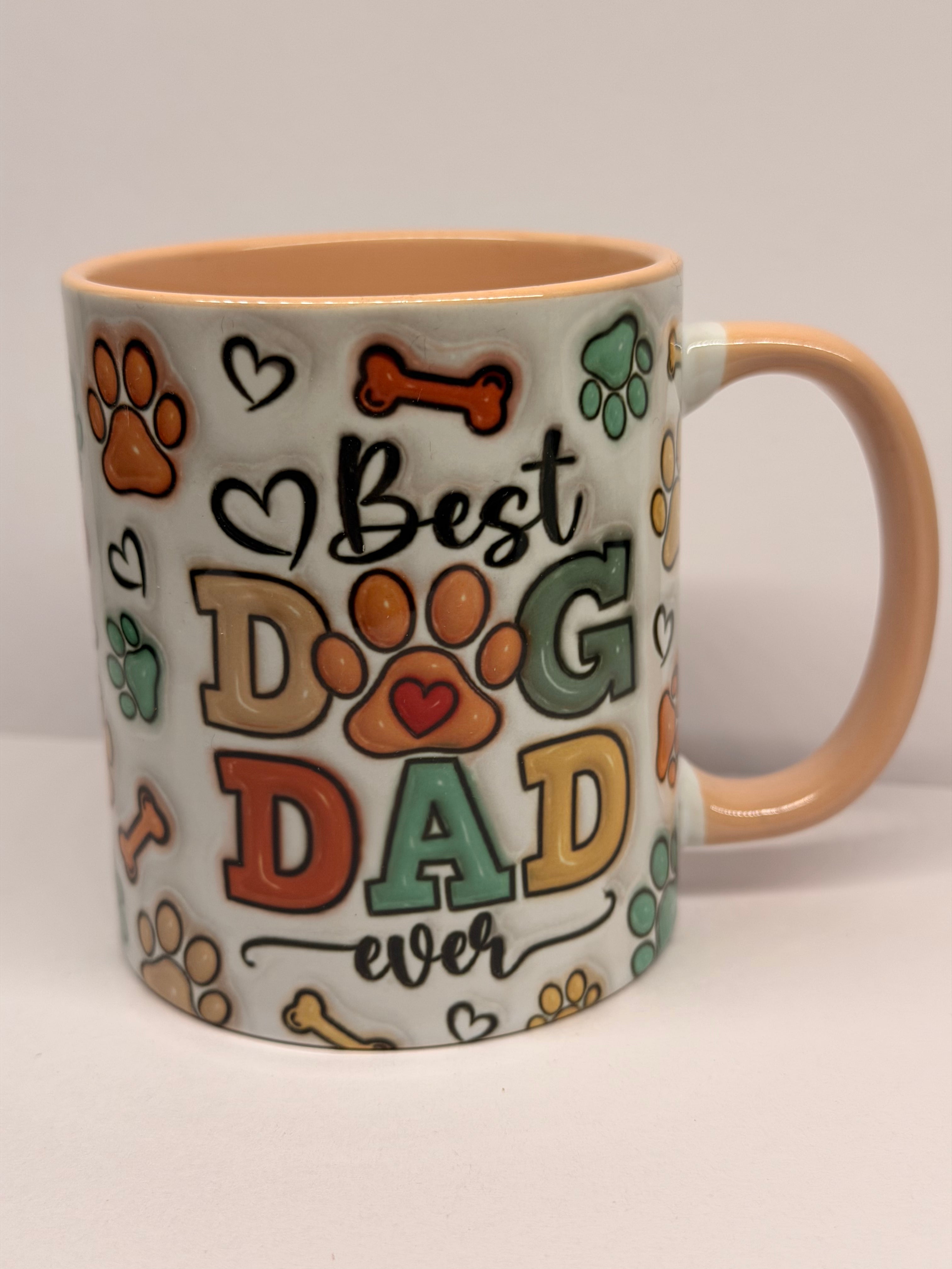 Best Dog Dad – Κούπα με 3D Inflated Εφέ Σχεδίου