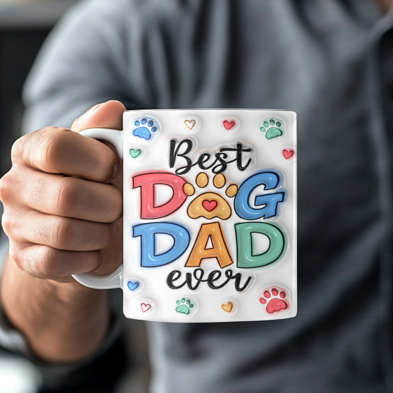 Προσαρμοσμένη Κούπα - Best Dog Dad- Με τα ονόματα των σκυλιών σας