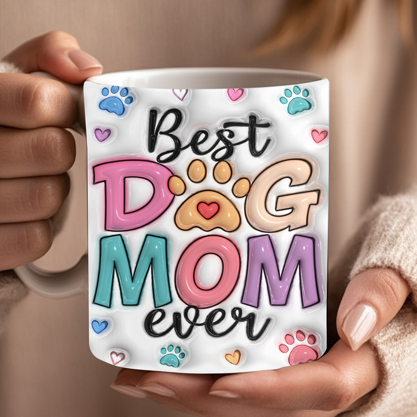Προσαρμοσμένη Κούπα - Best Dog Mom- Με τα ονόματα των σκυλιών