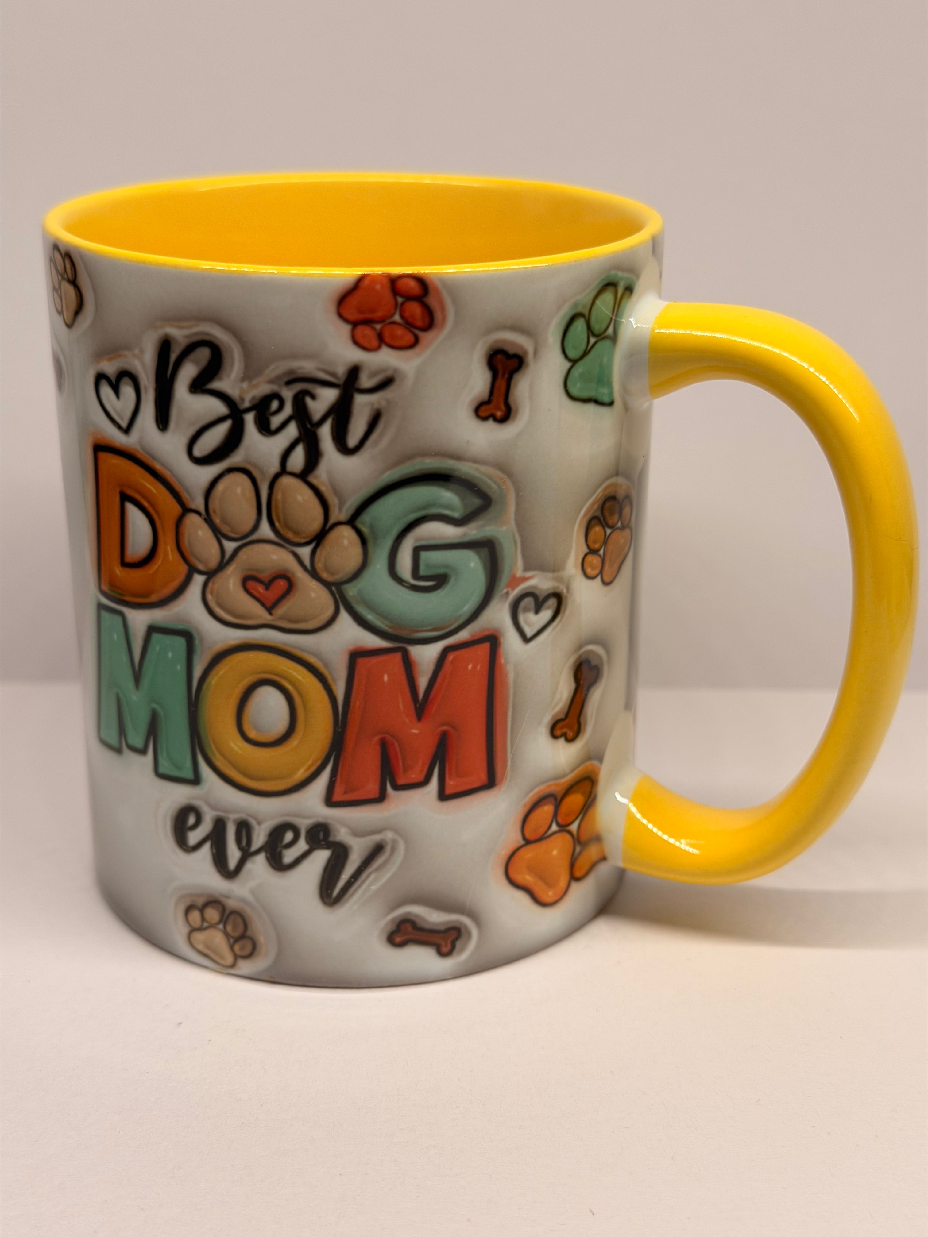 Κούπα “Best Dog Mom” – 3D Εφέ Σχεδίου